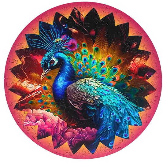 Twigg Puzzles - ‘Penelope Peacock’ 118 Piece Puzzle